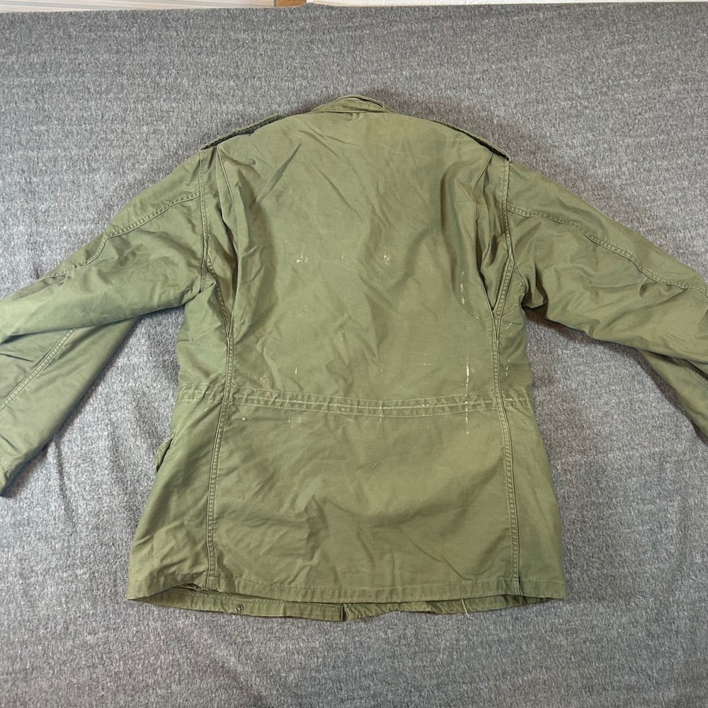 US Military M65 Field Jacket OG-107 Men Medium Reg w/Liner Cold Weather Coat 80s - Picture 5 of 10